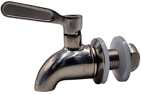 Finerfilters Robinet en acier inoxydable – Compatible avec les systèmes de filtre à eau British Berkefeld, Berkey et autres systèmes de filtre à eau, distributeurs de boissons, citernes d'eau