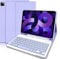 Keyboard Case for iPad Air 5th /4th Generation 10.9”, Slim Smart Keyboard Case for iPad Pro 11 1st/2nd/3rd, Detachable Wireless Bluetooth Keyboard with Pencil Holder for iPad pro 11 2022-Purple