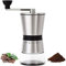 Manuelle Kaffeemühle Mit 8 Einstellbaren Einstellungen, Handkaffeemühle, Tragbare Edelstahl-Kaffeemühle Für Büro, Camping, Reisen, Geschenke Zu Hause,Silber,Uptodate43
