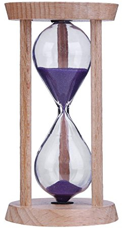 Fiorky Sanduhr aus Holz, 3 Minuten Sanduhr, Sanduhr, Zahnbürsten-Timer, Kindergeschenk