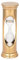 NKlaus Nautische Sanduhr Messing 3min. 9x3cm Zeitmesser Maritime Dekoration 14977