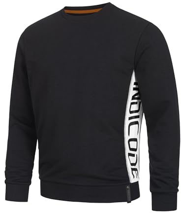 Indicode Herren INNilon Sweatshirt Herrenpullover mit Rundhals-Ausschnitt | Klassisches Sweatshirt mit angenehmer Passform, Herrenpullover, Herrensweatshirt, Freizeitpullover, Pullover für Männer