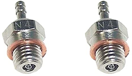 HOMEDEK 2X N4 GlüHkerze Funken für 70117 1/10 1/8 RC Truck Nitro Motorteile
