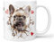 Hunde-Tasse: Französische Bulldogge hell | Frenchie | Liebe zum Haustier | Kaffee-Tasse | Geschenk für Hundeliebhaber Hundebesitzer | Geschenkidee | Keramik 330ml | French Buldog)
