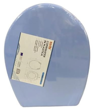 OISE ART STORE Trade Shop - Copriwater Sedile Coprivaso WC Water Bagno in Plastica Magnolia Blu 87634 -