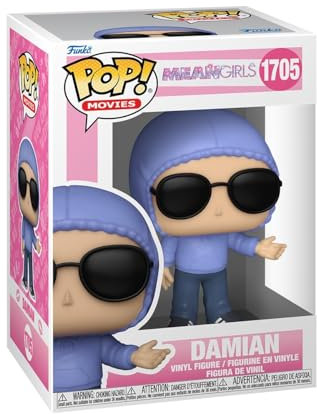 Funko Pop! Movies: Mean Girls – Damien - Llavero - Minifigura de Vinilo Coleccionable Llavero Original - Relleno de Calcetines - Idea de Regalo- Mercancia Oficial - Movies Fans - Minifigura