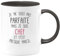 quotedazur - Mug Cadeau Chef - Je Ne Suis Pas Parfaite Mais Je Suis Chef - Tasse Cadeau Chef Femme - Noir/Céramique