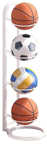 YFCJYBF Balllagerregal, ballständer, Fußballregal, mehrschichtiges integriertes Volleyball-Fußballregal, abnehmbares Basketball- und Fußballregal, Lagerregal für Bälle，ball aufbewahrung
