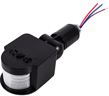 Interrupteur de Capteur de Mouvement Extérieur LED 90V à 250V, Détecteur de Mouvement Infrarouge PIR à 180 Degrés, Interrupteur D'éclairage Mural