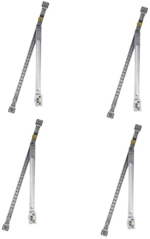 Uonlytech 4pezzi Supporto Telescopico per Finestre e Porte Barra di Sicurezza Senza Trapano Limitatore per Finestra Scorrevole Pratico e Facile da Installare Protezione Anti-Vento per