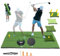 VEVOR 4 in 1 Golf-Schlagmatte, 1,5 x 1,2 m Rasen Übungsmatten, Verdickte Golfhilfen Mit 4 Austauschbaren Einsätzen, Übungsmatte für Hinterhof, Driving, Chipping, Training