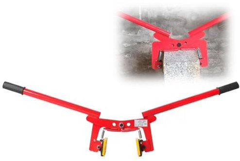 MTTXY Manual Granite Slab Lifting Clamps, Adjustable Scissor Lifter Tool Roadside Special, Stone Holder Rock Carriers Kerb Tongs, Concrete Block Grabber,M(Opening12-24cm)