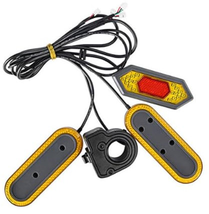 MOIDHSAG Elektroroller Blinker Set - LED Blinker für Nachtfahrten & Stadtpendeln - Wetterbeständig & Plug-and-Play - Gelb