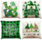 BINXWA St Patricks Day Kissenbezug 45x45, Kissenbezüge 4er Set, Kleeblatt deko sofakissen, Kissenbezug grün, st Patricks Day Accessoires, Geeignet für st. Patricks Day deko Wohnzimmer