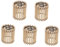 5St Kronleuchter aus Bambus warmes licht Trommellampenschirme Lampenschirm aus Bambus Barrel Lampenschirme Lichtschatten schwarzer Lampenschirm Stehlampenschirm Boho-Lampe Eisen Gadpiparty