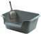 Arenero Gato Grande Bandeja Higiénica Arenero Gatos Gato Caja De Arena Bandeja Arena para Gatos (SOY0215GRIS)