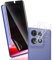 Yonntmmi Protection d'écran Pour Motorola Edge 50 Pro Anti-Espion Film Flexible 1 Pièces + Arrière Caméra Verre Trempé 2 Pièces, Anti-Spy Protection Pour Motorola Edge 50 Pro Non-Verre Trempé