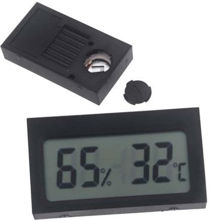 FONDOTIN LCD Hygrometer Thermometer Mit Externem Sensor Hygrothermograph Für Präzise Messung Von Temperatur Und Luftfeuchtigkeit Ideal Für Innenräume Und Gewächshäuser Batterien