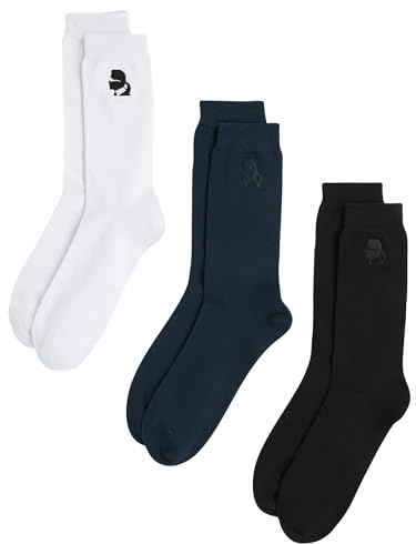 KARL LAGERFELD Herren K/Kameo Logo Sock (3 Pack)