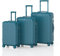 Voyagoux Kofferset 3 teilig - 40L,72L & 116L, Hartschalenkoffer Set, Rollkoffers, TSA-Schloss, ABS, Reisekoffer mit Rollen, 4X 360° Rollen, Robust und Leichtgewicht Suitcase, Hellblau