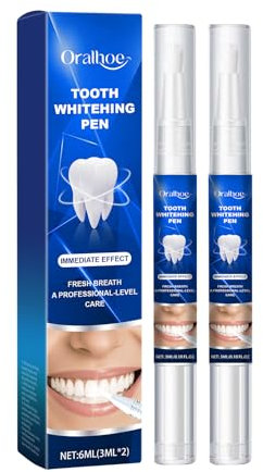 Zähne Aufhellen, Bleaching Zähne, Zahnaufhellung Stift, Teeth Whitening Pen, Zahnbleaching Gel, Zahnaufhellung Bleaching, Zahn Bleaching Aufhellung, Zahnweiss Stift, Weiße Zähne, 3ml (2Stück)