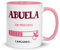Kembilove Taza Abuela en Proceso | Regalo Original para Futuras Abuelas | Sorpresa Embarazo | Diseño Rosa con Carga Bebé | Idea Emotiva para Revelar Noticia