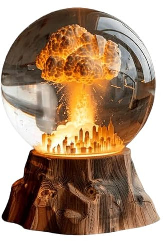 Generico Atomic Model Nightlight, Mushroom Cloud Blast Lamp, LED Eruption Sculpture Light, Compact Decorative Lamp, Ideal for Bedroom, Livingroom, Gaming Room and Workplace Decor