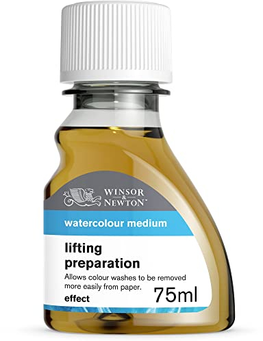 Winsor & Newton 2621765 Farbenentferner für Aqurellfarben, erleichtert das Entfernen bereits getrockneter Farbe vom Papier - 75ml Flasche