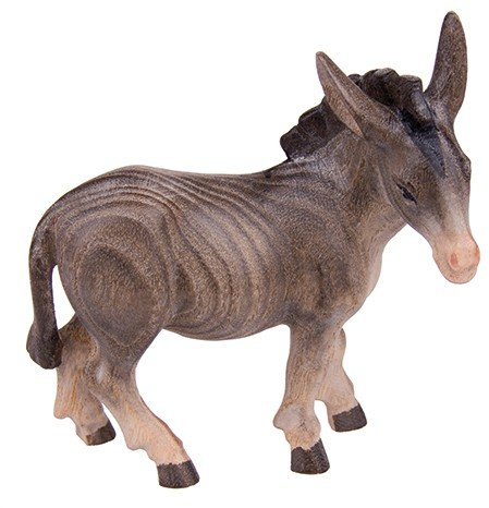 MaMeMi Krippenfigur Esel stehend * Münsterland-Krippe handbemalt Tierfigur für Weihnachtskrippen Grösse/Maßstab: 15 cm