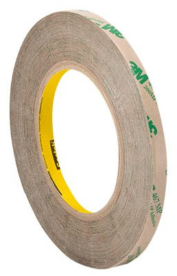 3M 1/4-20-467MP Adhesive Transfer Tape 467MP, 0.25 Wide, 20 yd. Length, Clear
