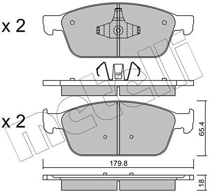 metelligroup 22-0989-0 - Made in Italy - Bremsbeläge