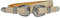 Caspar GU316 stylischer Damen Westerngürtel Trachtengürtel mit Doppelschnalle, Gürtelgröße:85 [Körperumfang 80-90 cm], Farbe:beige