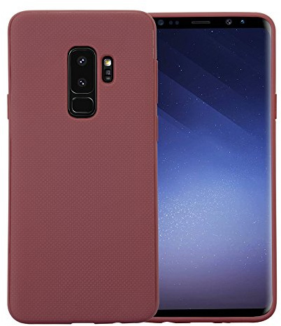 Hülle für Samsung Galaxy S9 Plus SM-G965 6.2 Zoll TPU Case Handyhülle aus weichem flexiblem Material Braun