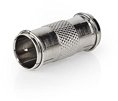 Nedis - Satelliten- und Antennenadapter - F Male Schnell - Vernickelt - Gerade - 75 Ohm - 10 Stück - Metall - Silber