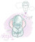 Disney Wandbild von Komar | Dumbo Sleepy | Kinderzimmer, Babyzimmer, Dekoration, Kunstdruck | Größe 30x40cm (Breite x Höhe) | ohne Rahmen | WB030-30x40