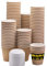 1InTheHome 237 ml Kaffeetassen mit Deckel, isolierte Ripple Wal Papier Kaffeetassen 237 ml Einweg-Kaffeebecher mit Deckel (50 Tassen und 50 Deckel)