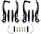 CNC Fahrrad-V-Bremsen-Set für Vorderrad/Hinterrad, freitragende Bremsen mit 70 mm (L) Belägen, Blau / Schwarz