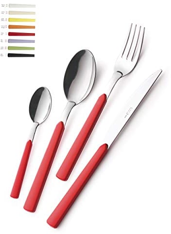 EME POSATERIE SET POSATE FAST ROSSO 11 24PZ CONFEZIONE BARATTOLO