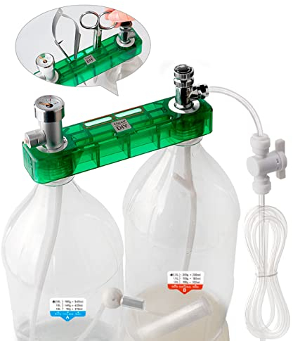 Clscea DIY CO2 Generator System Kit mit Sicherheitsventil für Aquariumpflanzen Integriertes Design
