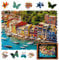 UNIDRAGON Original Holzpuzzle — Italienische Riviera, 500 Teile, King Größe 16.9 x 11.8 Zoll (43 x 30 cm) Schöne Geschenkverpackung, Einzigartige Form Erwachsene und