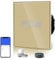 BSEED WiFi Smart Roller Shutter Switch Glass Panel Touch Sensor Wall Switches Life/Tuya APP Compatible with Alexa and Google Home Gold (Neutral Wire Needed)