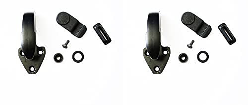 Ganci per Chiusura Vetri 2 Finestrini Posteriori Voletto Specifci per Panda modello 141 prodotte dal 1986 al 2003 completi di 2 Kit Riparazione - 35/124-15340