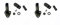 Ganci per Chiusura Vetri 2 Finestrini Posteriori Voletto Specifci per Panda modello 141 prodotte dal 1986 al 2003 completi di 2 Kit Riparazione - 35/124-15340