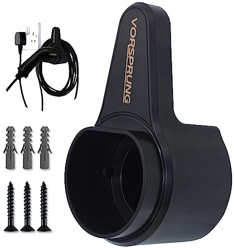 VORSPRUNG® Type 2 EV Charger Holder - Universal | Strong Organiser Cable Holder Type 2 Wall Bracket, EV Charging Cable Tie Organiser, Compatible - T2 - Industrial Strength ABS (UK)