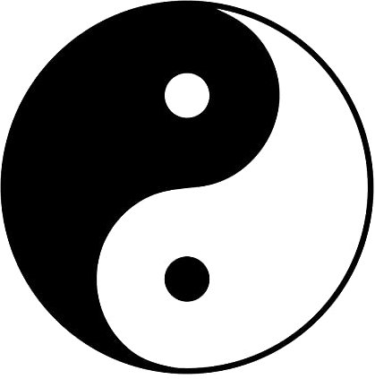 AMA shop Aufkleber Too Yin und Yang aus PVC, für Wandtattoo, Auto, Motorrad, Wohnmobil, Wohnmobil