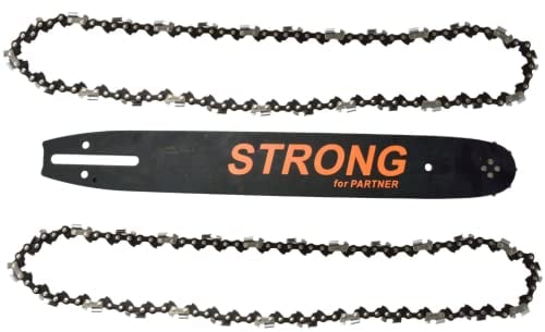 Barra guida + 2 catene compatibili con Husqvarna 135 235 236 14 35 cm 3/8 1,3 mm 52 DL