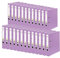 Original Falken 25er Pack PP-Color Kunststoff-Ordner. Made in Germany. 5 cm schmal DIN A4 flieder Ringordner Vegan Aktenordner Briefordner Büroordner Plastikordner Schlitzordner