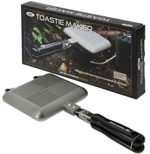 NGT GUN METAL TOASTIE MAKER BANKSIDE TOASTER CARP FISHING COOKING CAMPING TACKLE SAUSAGES BREAKFAST