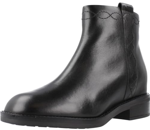 Geox D Larysse, Stivale alla Caviglia Donna, Nero, 37 EU
