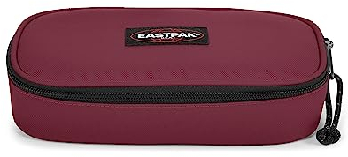 EASTPAK Federmäppchen, oval, 22 cm, Bushy Burgundy (Rot), Buschiges Burgunderrot, 5 x 22 x 9, Ovales Federmäppchen, 22 cm, buschiges Burgunderrot (rot)